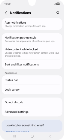 Press App notifications. Press App notifications.