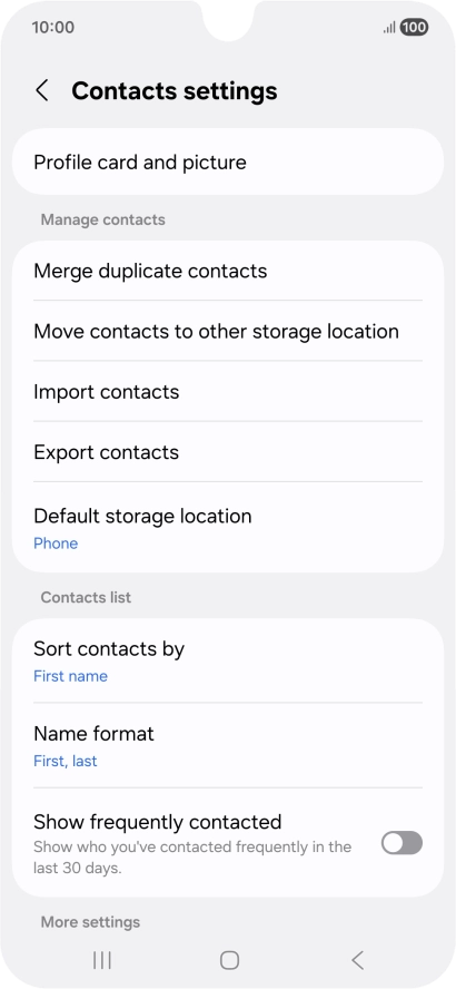 Press Merge duplicate contacts. Press Merge duplicate contacts.