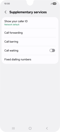 Press Fixed dialling numbers. Press Fixed dialling numbers.