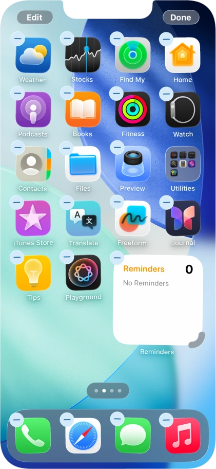 Press Done. Press Done.