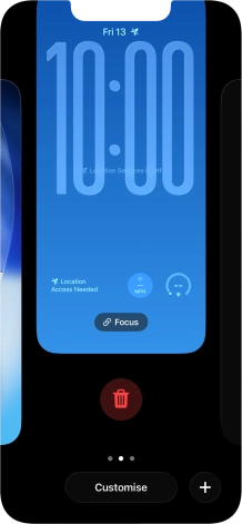 Press the delete icon. Press the delete icon.