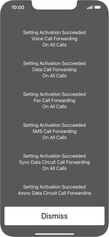 Press Dismiss. Press Dismiss.
