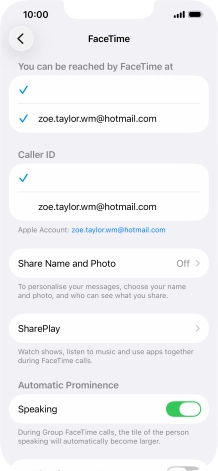 Press the required setting below Press the required setting below