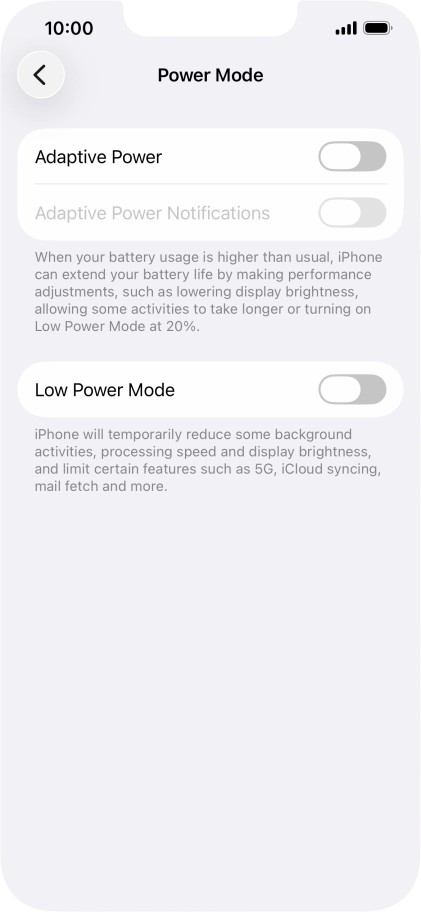 Press the indicator next to Press the indicator next to