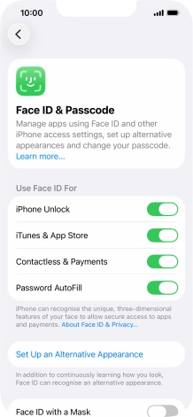 Press the indicators next to the required settings to turn them on or off. Press the indicators next to the required settings to turn them on or off.