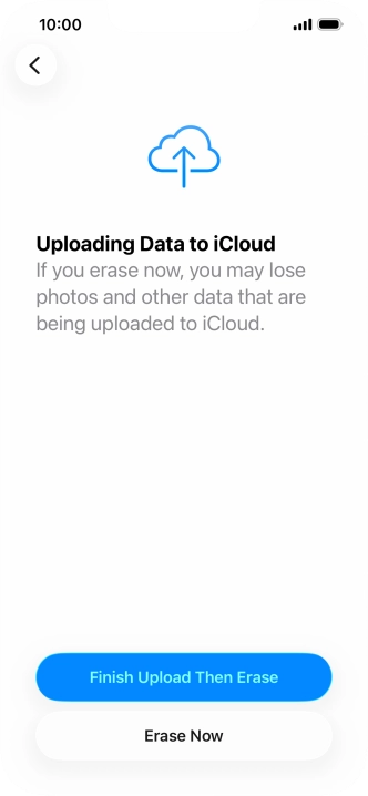 Press Erase Now. Press Erase Now.