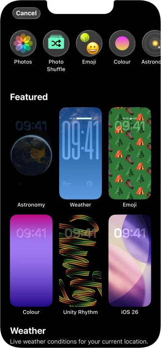 Press the required category and follow the instructions on the screen to select the required background image. Press the required category and follow the instructions on the screen to select the required background image.