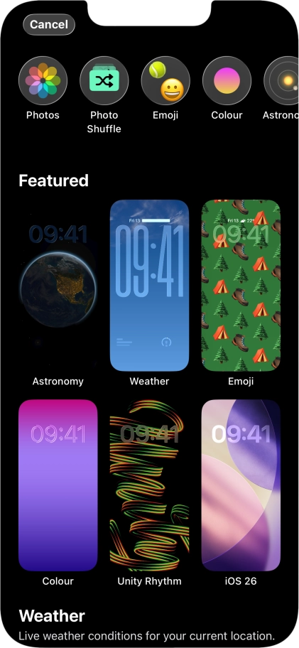 Press the required category and follow the instructions on the screen to select the required background image. Press the required category and follow the instructions on the screen to select the required background image.