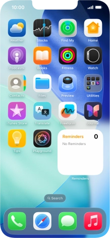 If you're using a Widget Stack: slide up or down on the stack to select the required widget. If you're using a Widget Stack: slide up or down on the stack to select the required widget.