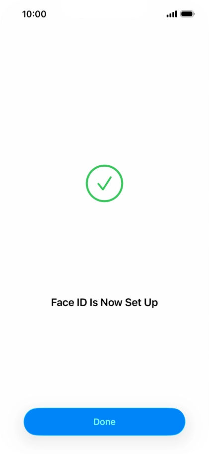 Press Done. If you haven't previously selected a phone lock code, key in a code of your own choice twice. Press Done. If you haven't previously selected a phone lock code, key in a code of your own choice twice.