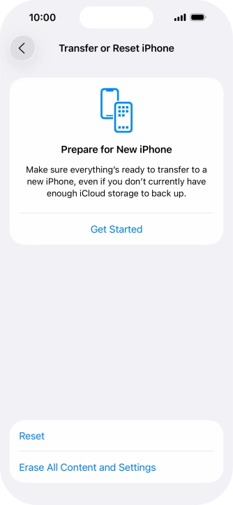 Press Reset. Press Reset.