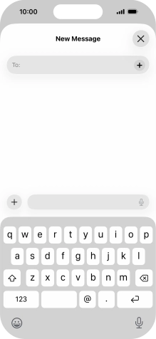 Press To: and key in the first letters of the recipient's name. Press To: and key in the first letters of the recipient's name.