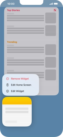 Press Remove Widget. Press Remove Widget.