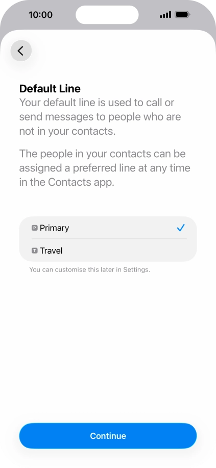 Press Continue. Press Continue.