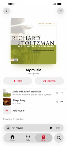 Go to the required category or playlist and press the required audio file. Go to the required category or playlist and press the required audio file.