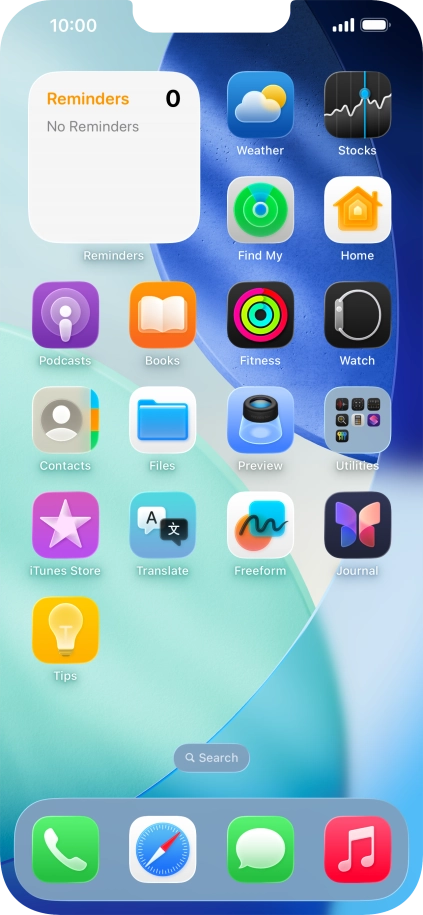 If you're using a Widget Stack: slide up or down on the stack to select the required widget. If you're using a Widget Stack: slide up or down on the stack to select the required widget.