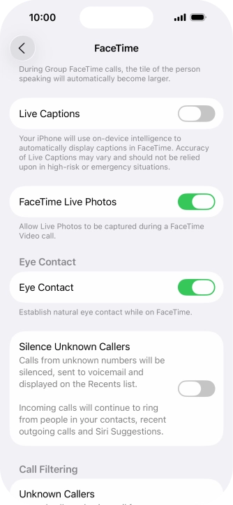 Press the indicator next to Press the indicator next to