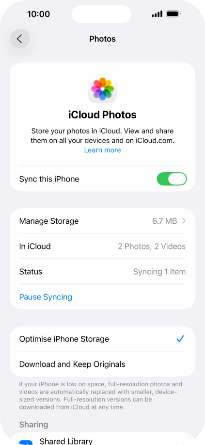 Press the indicator next to Press the indicator next to