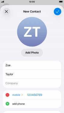 Press the confirm icon. Press the confirm icon.