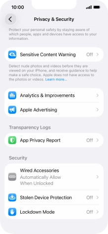 Press App Privacy Report. Press App Privacy Report.