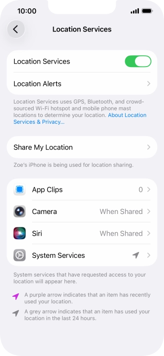 Press the required app. Press the required app.