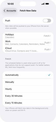 If you turn off the function, press the required setting. If you turn off the function, press the required setting.