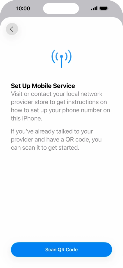 Press Scan QR Code. Press Scan QR Code.