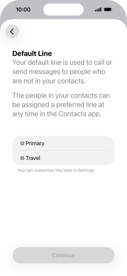 Press the required price plan. Press the required price plan.