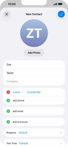 Press the confirm icon. Press the confirm icon.