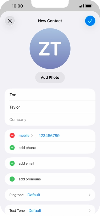 Press the confirm icon. Press the confirm icon.