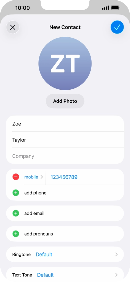 Press the confirm icon. Press the confirm icon.