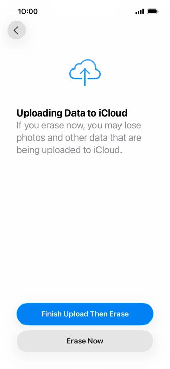 Press Erase Now. Press Erase Now.