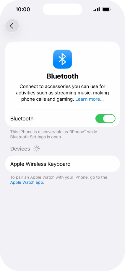 Press the required Bluetooth device and follow the instructions on the screen to pair the device with your phone. Press the required Bluetooth device and follow the instructions on the screen to pair the device with your phone.