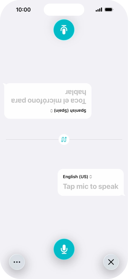 Press the end icon to end two-way view. Press the end icon to end two-way view.