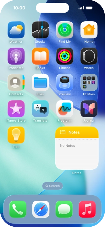 If you're using a Widget Stack: slide up or down on the stack to select the required widget. If you're using a Widget Stack: slide up or down on the stack to select the required widget.
