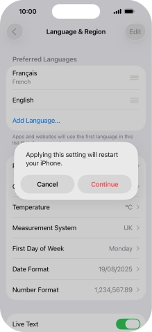 Press Continue. Press Continue.