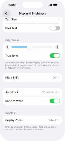 Press the indicator next to Press the indicator next to