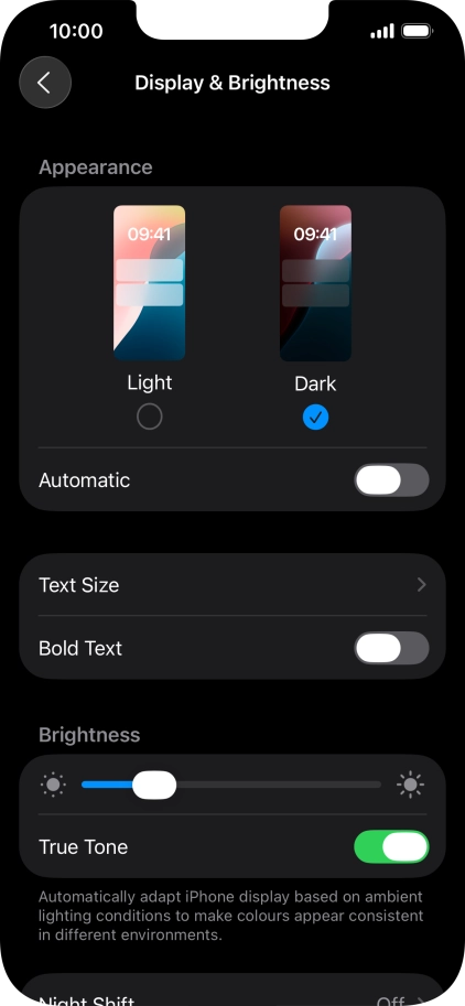 Press the indicator next to Press the indicator next to