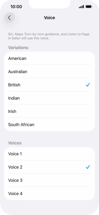 Press the required accent. Press the required accent.