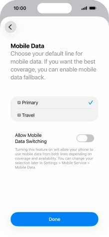 Press the indicator next to Press the indicator next to