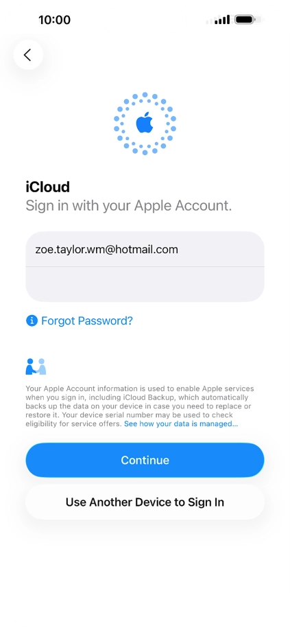 Press Continue. Press Continue.