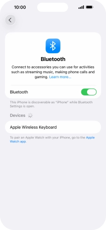 Press the required Bluetooth device and follow the instructions on the screen to pair the device with your phone. Press the required Bluetooth device and follow the instructions on the screen to pair the device with your phone.