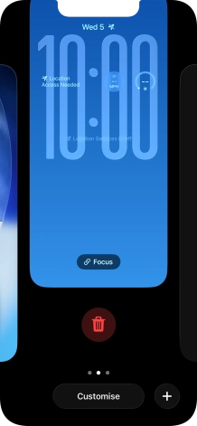 Press the delete icon. Press the delete icon.