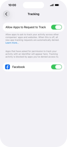 Press the indicator next to Press the indicator next to
