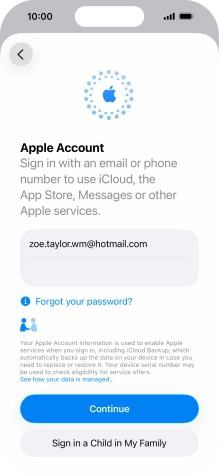 Press Continue. Press Continue.