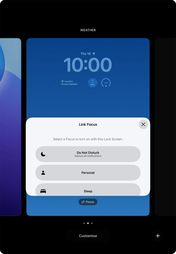 Press the required focus mode. Press the required focus mode.
