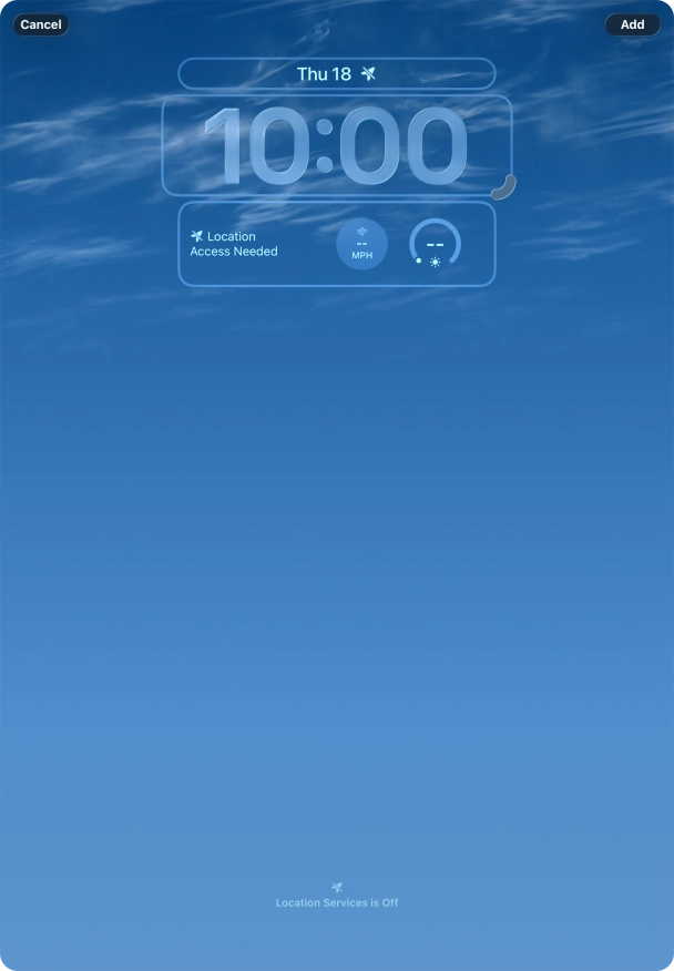 To customise the way the lock screen date is displayed, press the date widget and follow the instructions on the screen to select the required widget display mode. To customise the way the lock screen date is displayed, press the date widget and follow the instructions on the screen to select the required widget display mode.
