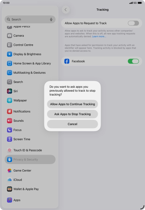 If you turn off the function, press the required setting. If you turn off the function, press the required setting.