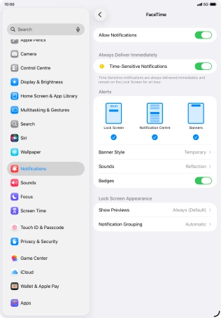 Press the indicator next to Press the indicator next to