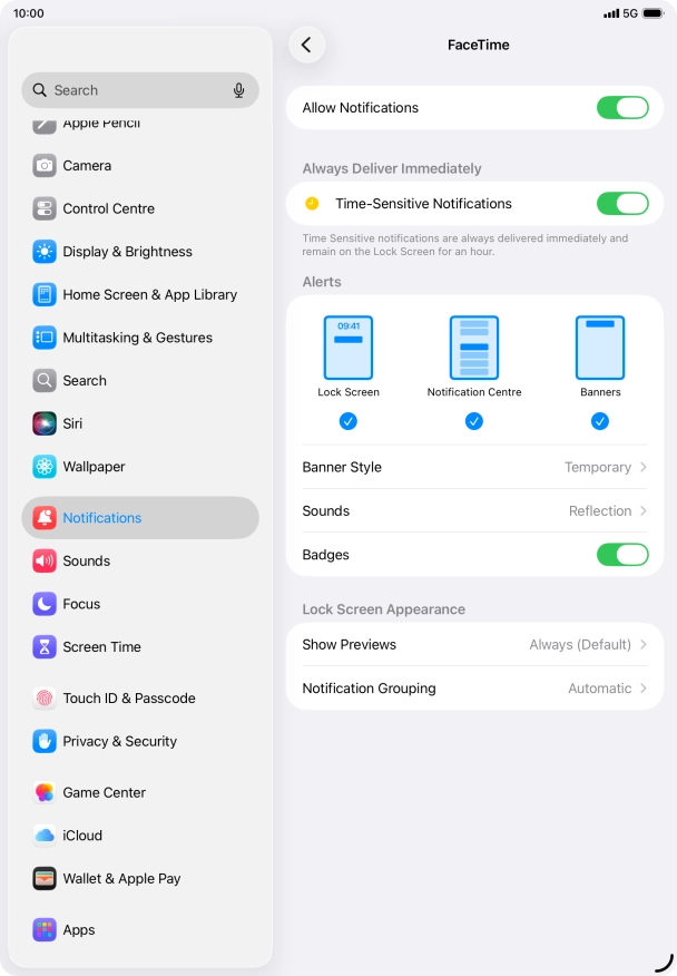 Press the indicator next to Press the indicator next to